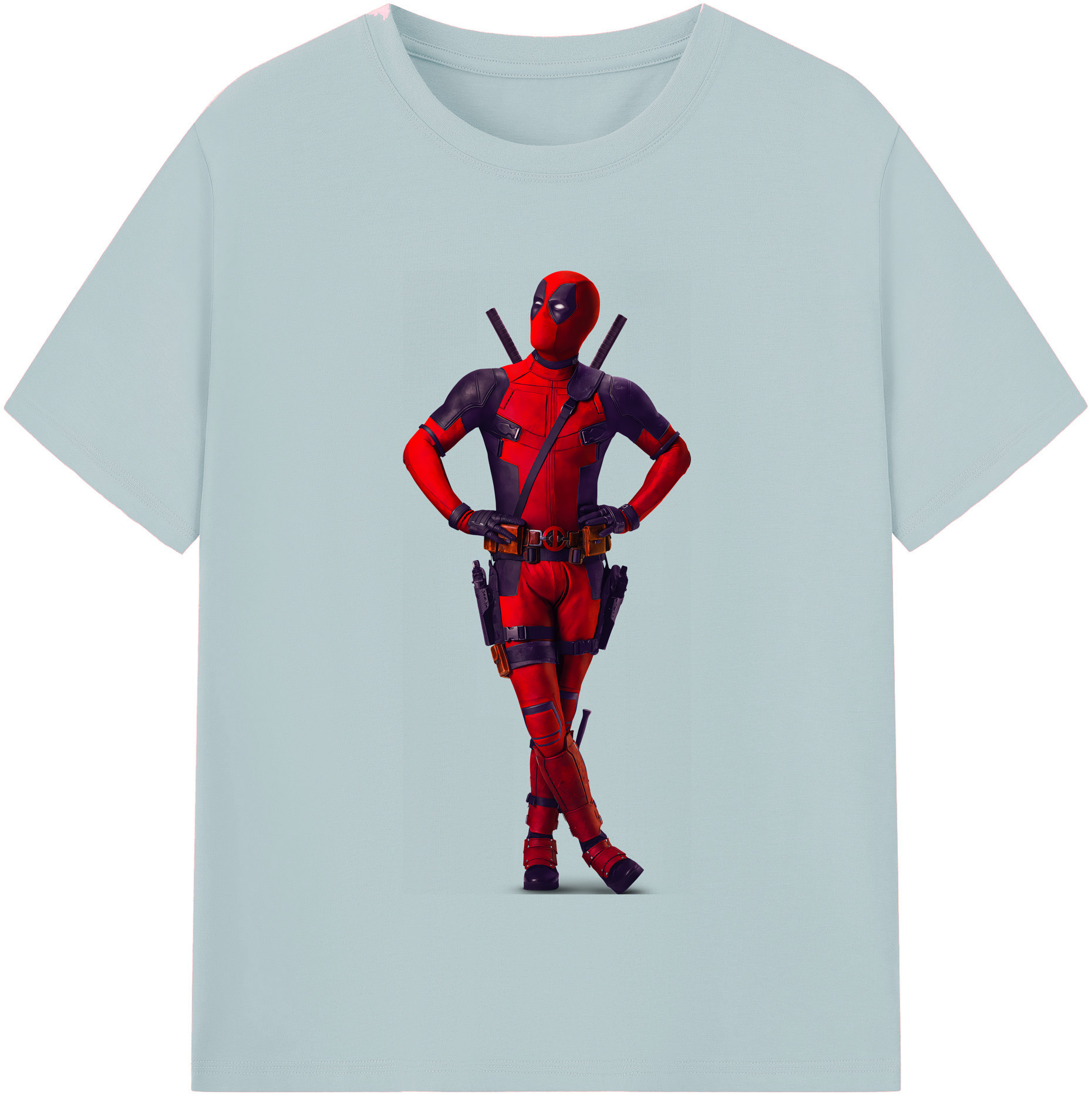 （画像用） Deadpool デッドプール 綿100％半袖Tシャツ（フロントプリント）
